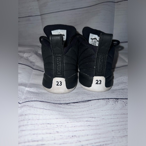 Air Jordan 12 Retro “Black and White Taxi” Toddler Boys💙Gently worn. - Picture 3 of 9